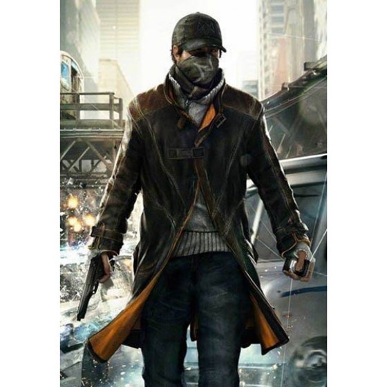 Watch Dogs Aiden Pearce Coat: Watch Dogs Aiden Pearce Leather Coat